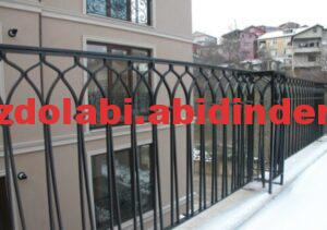 Camlı demir korkuluk; demir balkon korkuluğu 320 TL